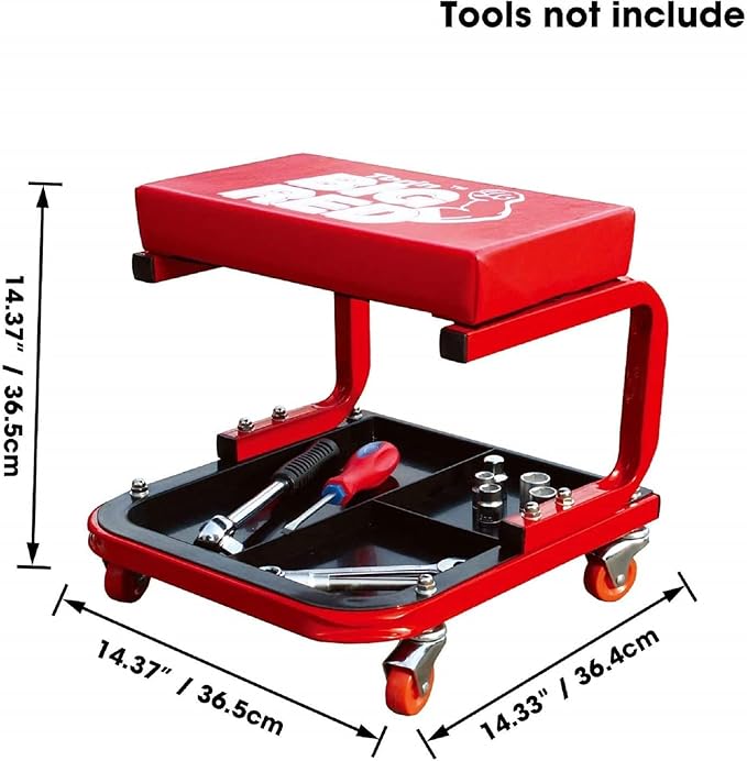 Torin Big RED TR6300-3 250lbs Red Rolling Automotive Creeper Garage/Shop Seat: