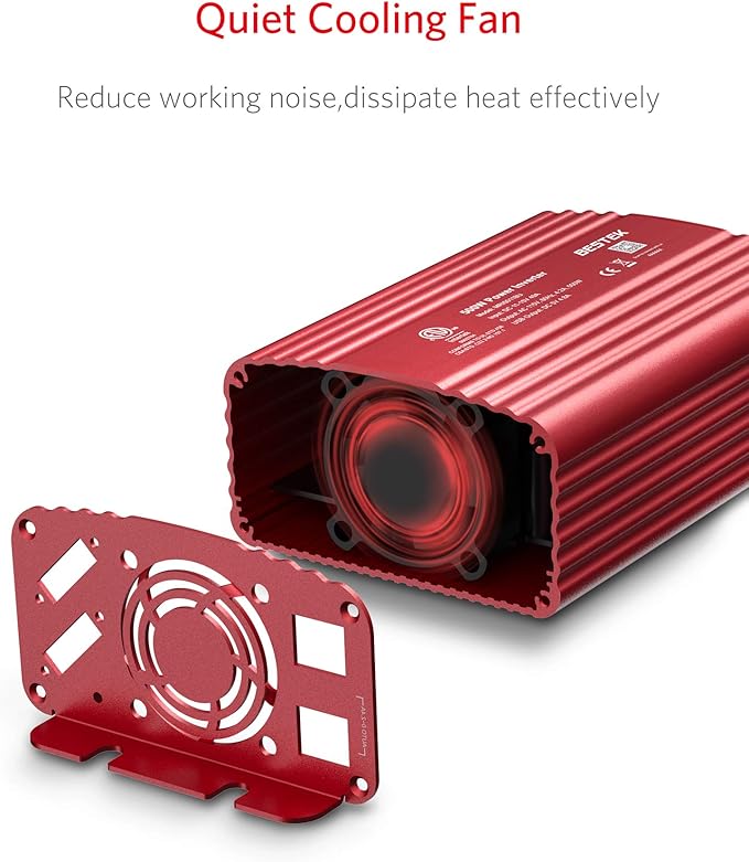 BESTEK 500W Power Inverter DC 12V to 110V AC Converter