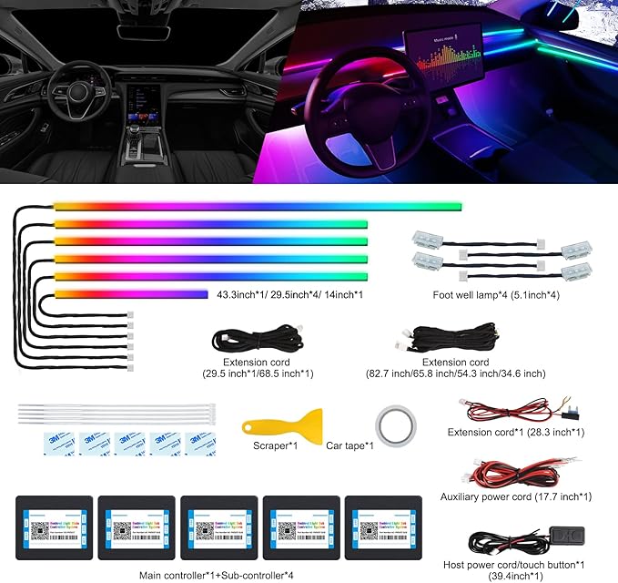 Acrylic Interior Car LED Strip Light