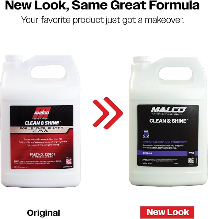 Malco Clean & Shine Interior Car Cleaner and Dressing – Restore Leather