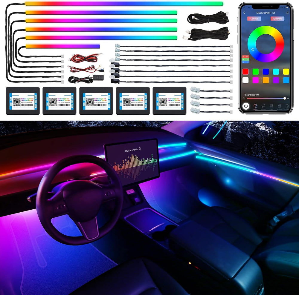 Dreamcolor Acrylic Interior Car LED Strip Light