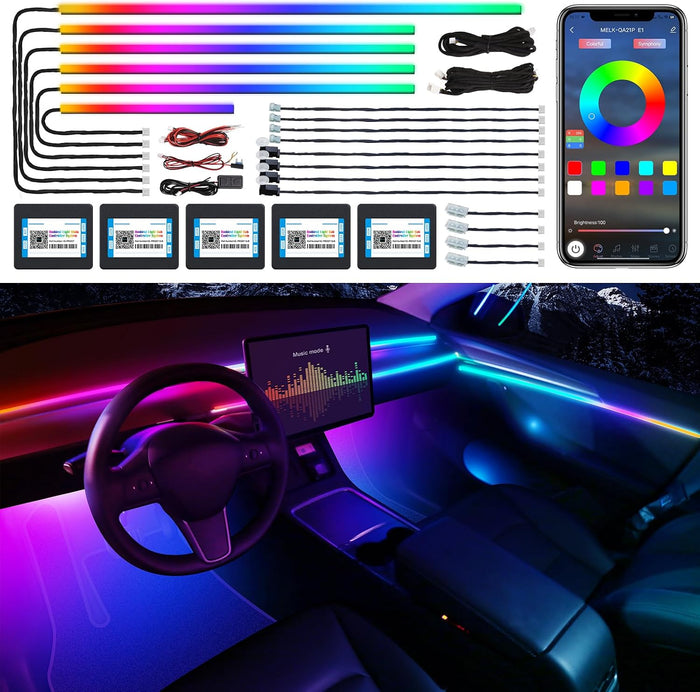 Dreamcolor Acrylic Interior Car LED Strip Light