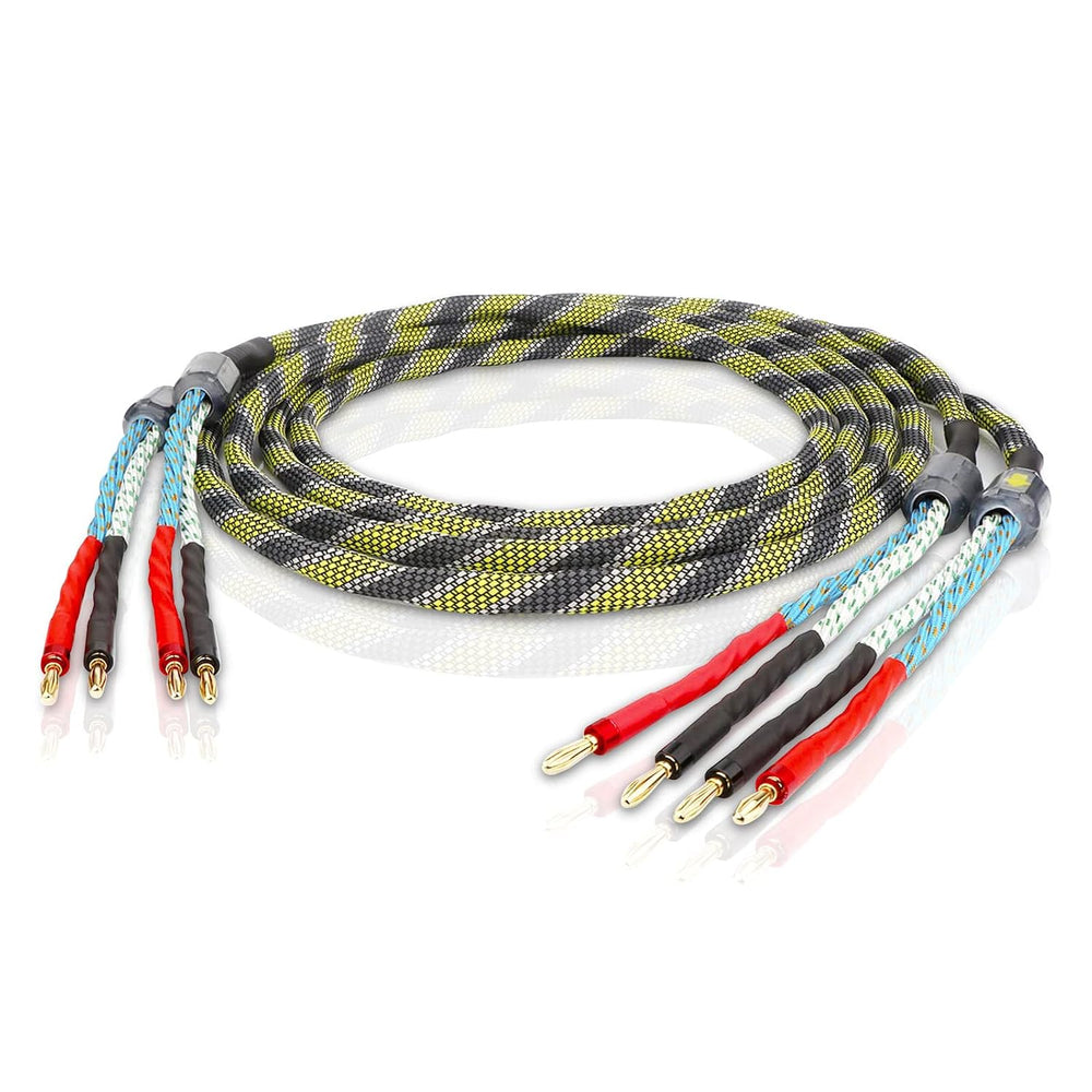 9AWG Speaker Wire 2 x 6.3 mm² HiFi Audiophile Speaker Cable 1 Pair(1.5M)