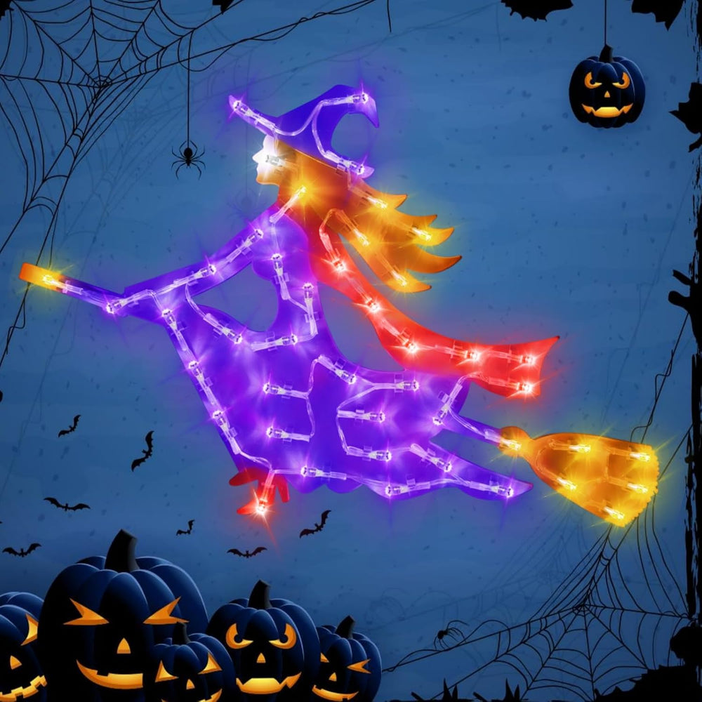 TRWYMZ Halloween Decorations - 16" Halloween Window Silhouette Lights