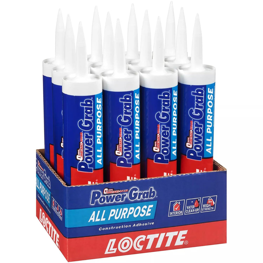Loctite Power Grab Express All Purpose Construction Adhesive, 9 fl oz Cartrid...