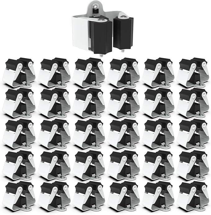 3-H Broom Hanger, Mop Holder Wall Mount 30 Pack, Broom Holder Wall Mount
