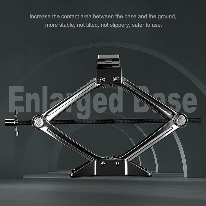 Scissor Jack, High-Strength Car Jack and Stand Kit