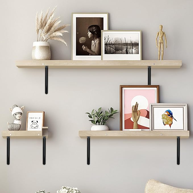 20 Pack L18 x H 12" Black Heavy Duty Shelf Brackets