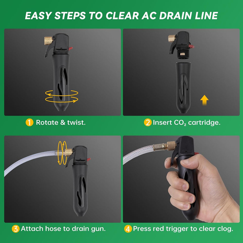 Upgraded Drain Device, AC Drain Line Cleaner Device, AC Drains Line Unclogger...