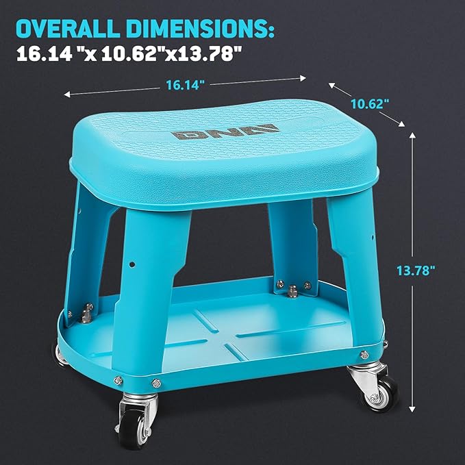 DNA MOTORING Removable Rolling Garage Stool
