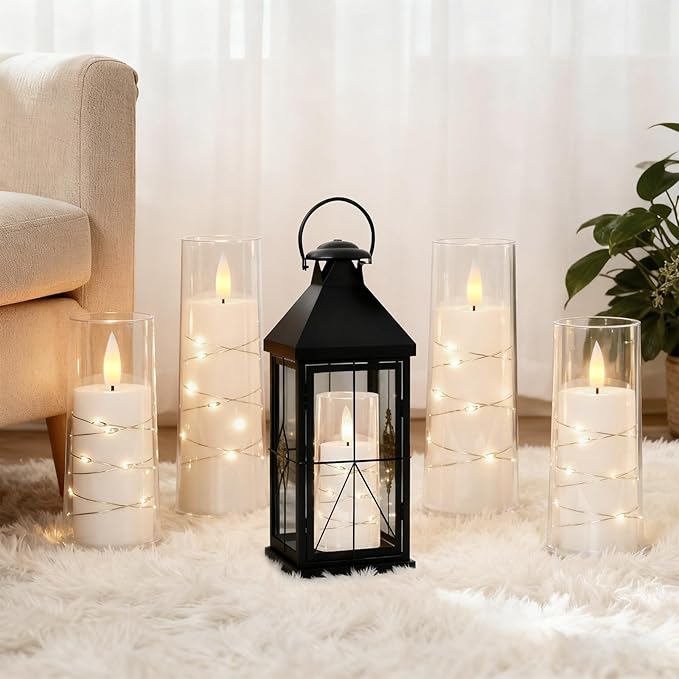 Raycare Flameless Candle with Remote Timer – 9 Flickering Acrylic Battery Ope...