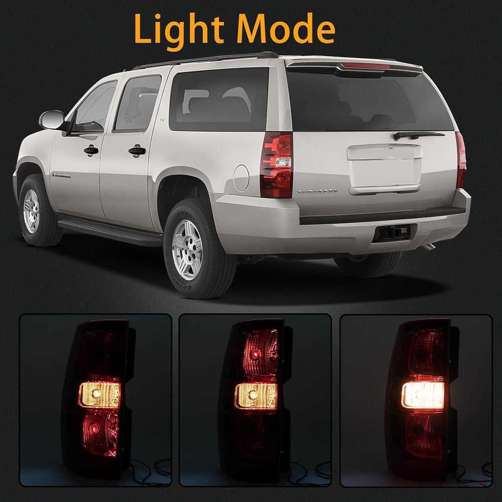 Tail Light Assembly Compatible With 2007-2014 Chevy Tahoe Suburban Right Pass...