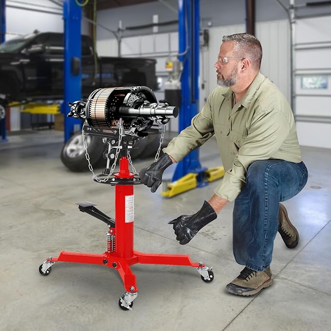 Dual Plunger Hydraulic Transmission Jack 1322lbs Capacity, 33.5"-69"...