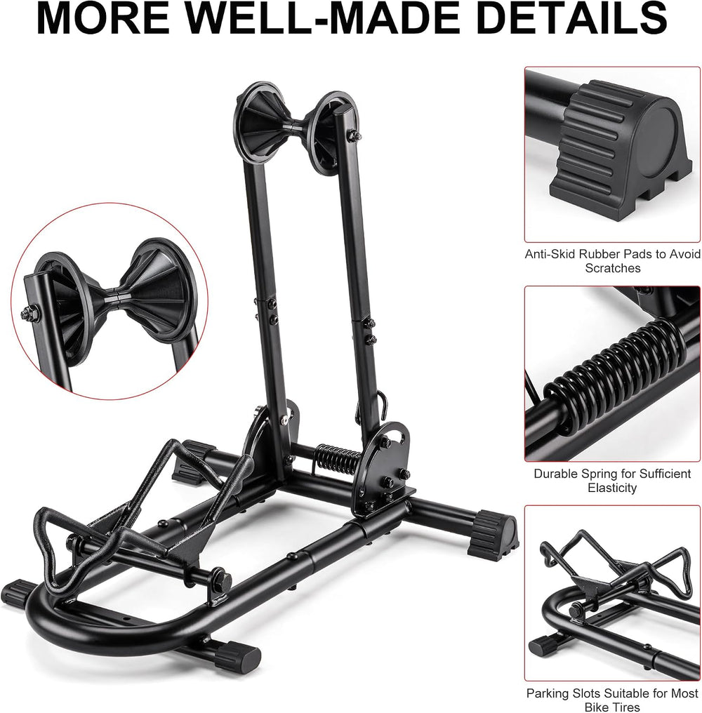 Indoor Bike Floor Stand - Bike Stand Rack for Garage/Home - Bike Storage Bicy...