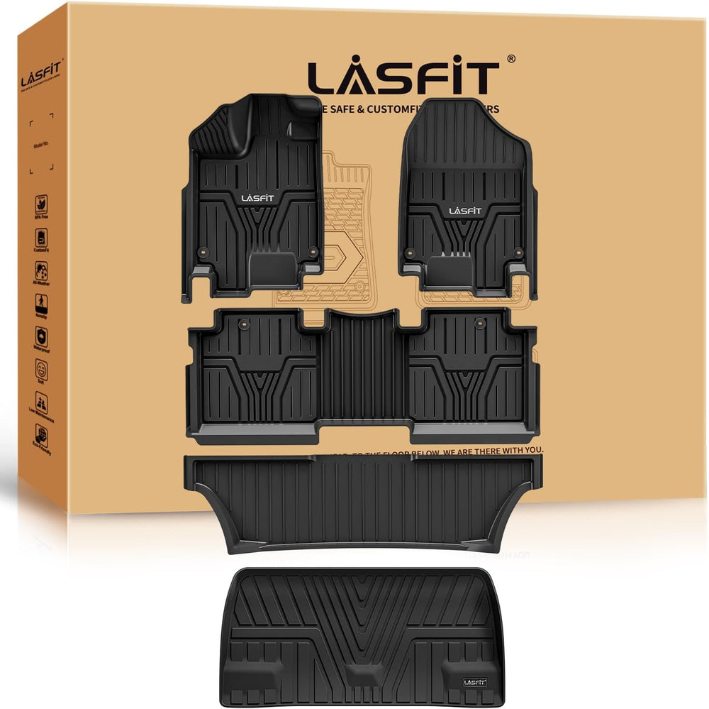 LASFIT Floor Mats & Trunk Mat for Honda Odyssey 2026 2025 2024 2023 2022 ...