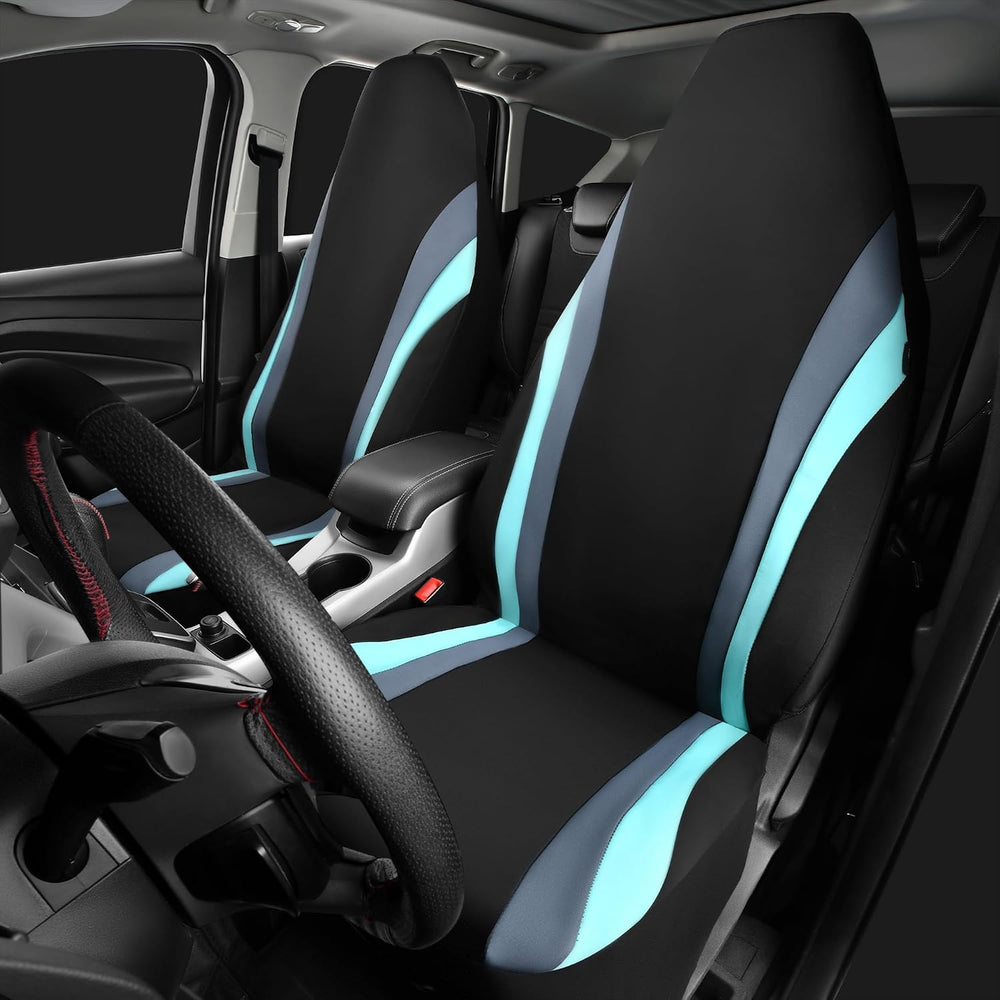 CAR PASS AquaShield Neoprene Waterproof Car Seat Covers Front Seats Only, Hig...
