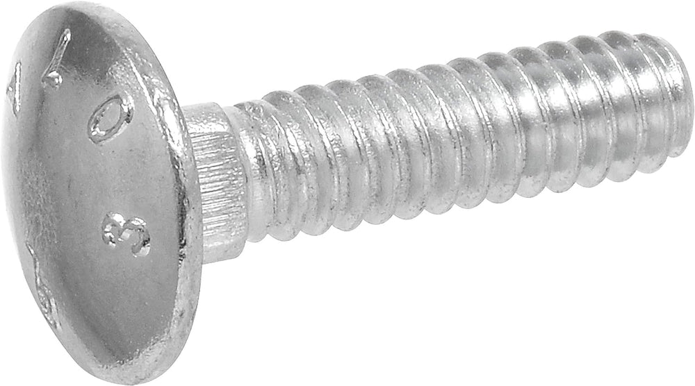 Hillman 240090 Carriage Bolt, 5/16 x 2-Inch, Steel, Zinc-Plated, Silver, 100-...