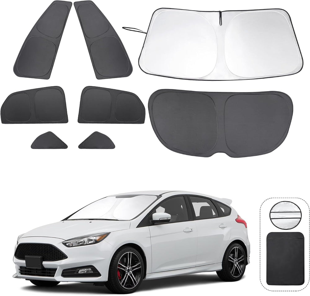 TINGLU Window Shades for Ford Focus 2014-2018 Hatchback Accessories Car Side ...