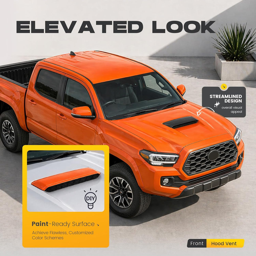 ALMULOO Hood Vent Compatible with 2016-2023 Toyota Tacoma TRD Replace for 761...