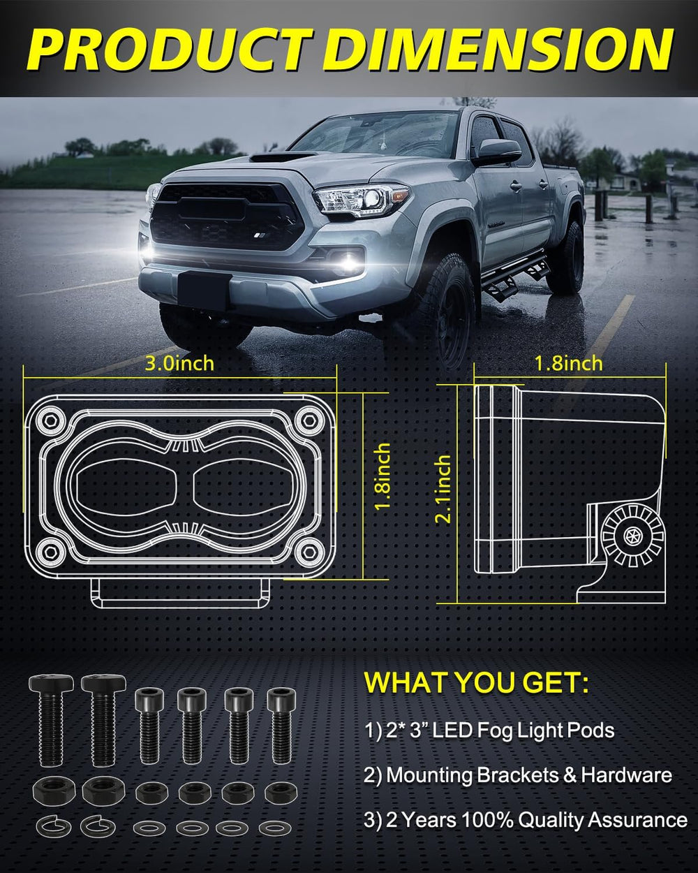 SAE LED Fog Lights 3 Inch 40W CREE LED DOT Approved Fog Lights