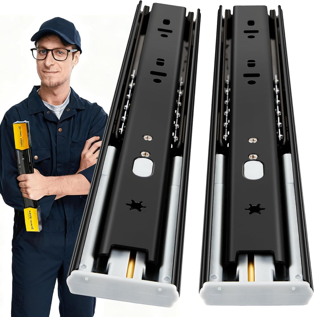 YENUO 5 Pairs Soft Close Drawer Slides Full Extension 12–24 Inch 100 LB