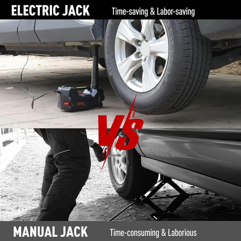 Trihelper Electric Car Jack 5 Ton 12V Floor Jack Hydraulic Jack Stand Car Lif...