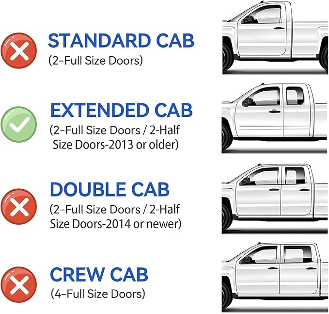 Window Visors Rain Guards for 1999-2006 Chevy Silverado/GMC Sierra 1500/2500/