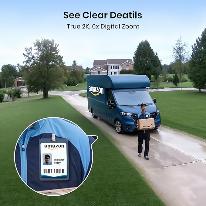 AOSU Security Cameras Outdoor Wireless, 4 Cam-Kit, No Subscription,