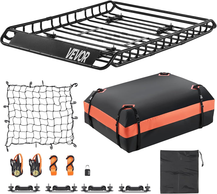 VEVOR Roof Rack Basket, Universal Rooftop Cargo Carrier