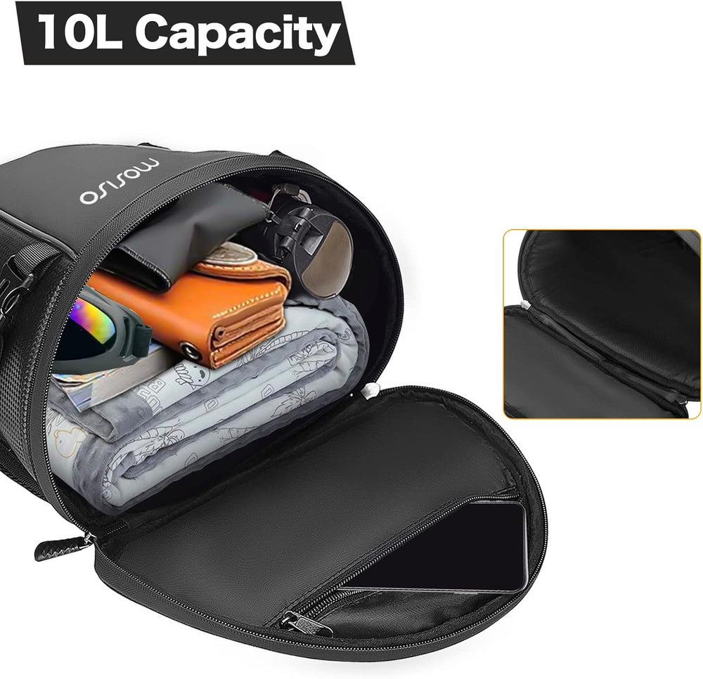 MOSISO Motorcycle Tail Bag Multifunctional Waterproof Polyester Storage Saddl...