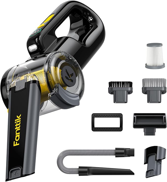 Fanttik Fold V10 APEX Pivot Cordless Car Vacuum, 17000Pa Handheld Vacuum