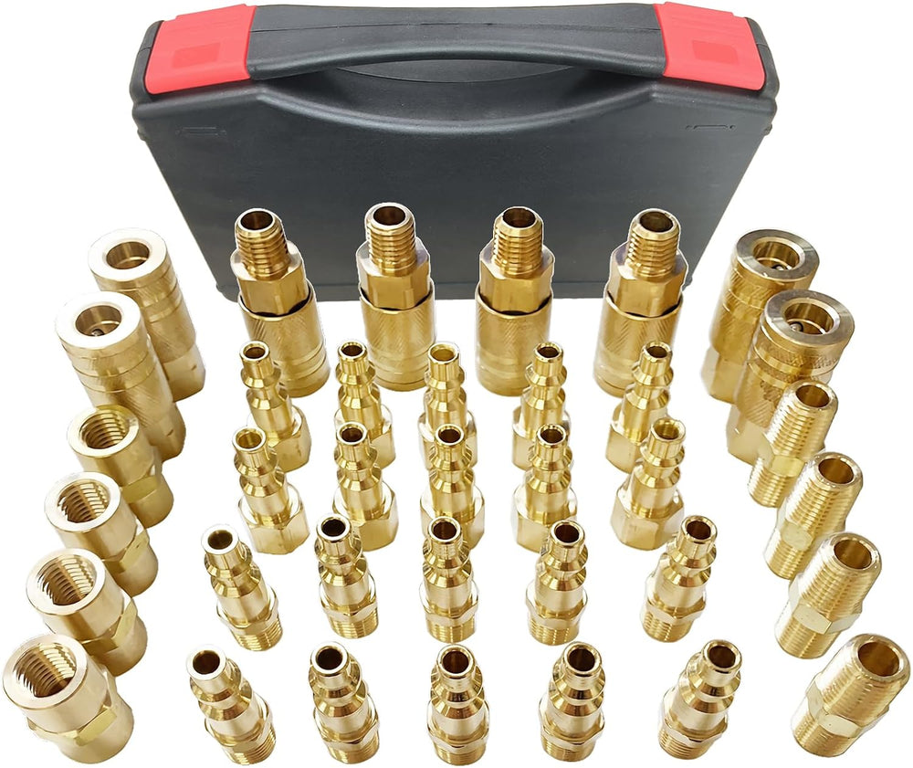 1/4" Air Hose Fittings, 36 pcs Quick Connect Air Compressor Accessories ...
