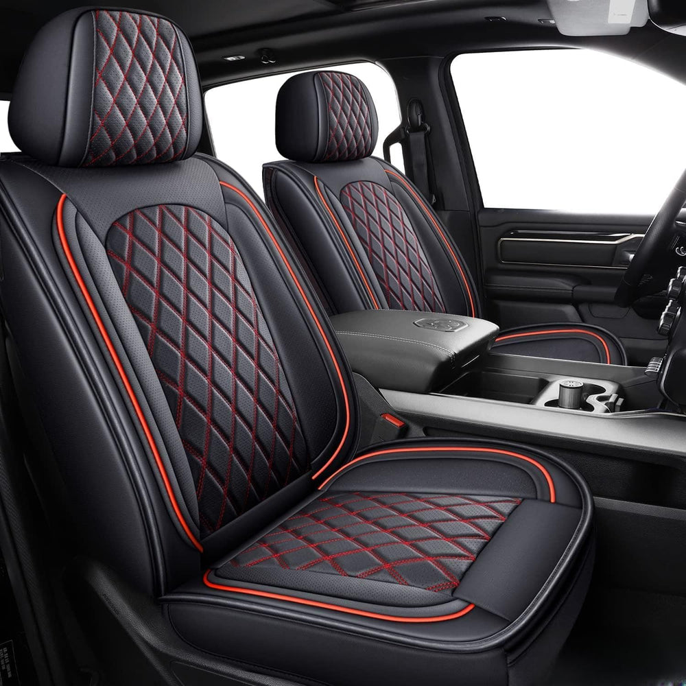 MIROZO Ram Seat Covers Full Set Leather for 2009-2026 RAM 1500/2500/3500