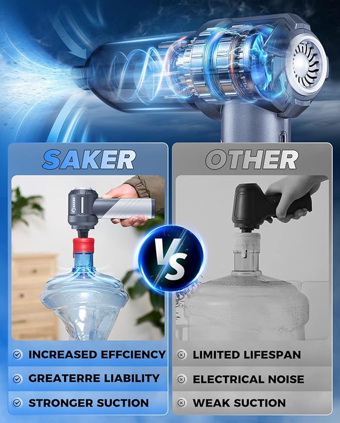 Saker Car Vacuum Portable Cordless, Foldable Mini Handheld Vacuum Cordless and