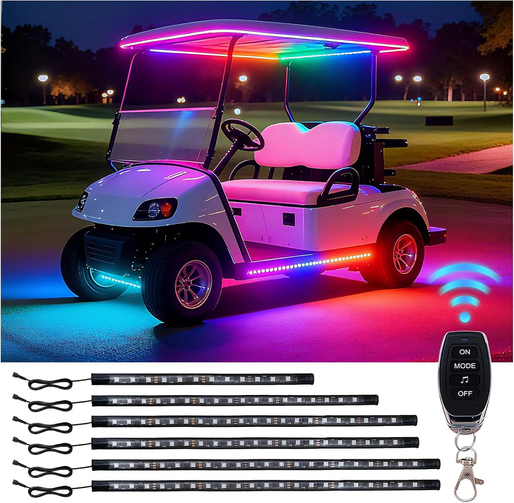 6Pcs Golf Cart Lights underglow Light kit/Accessories Lighting/Wheel Lights/l...