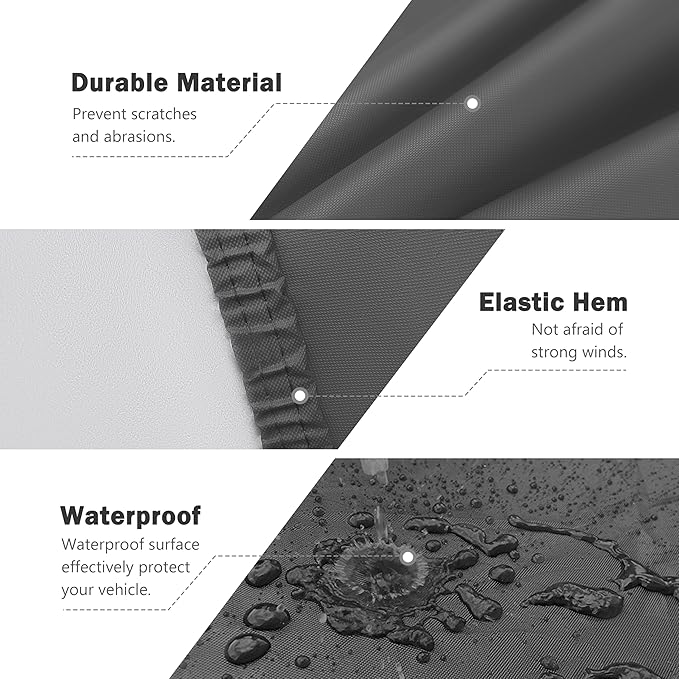 MORNYRAY Compatible with Dodge Challenger, Car Cover Outdoor Waterproof Sun