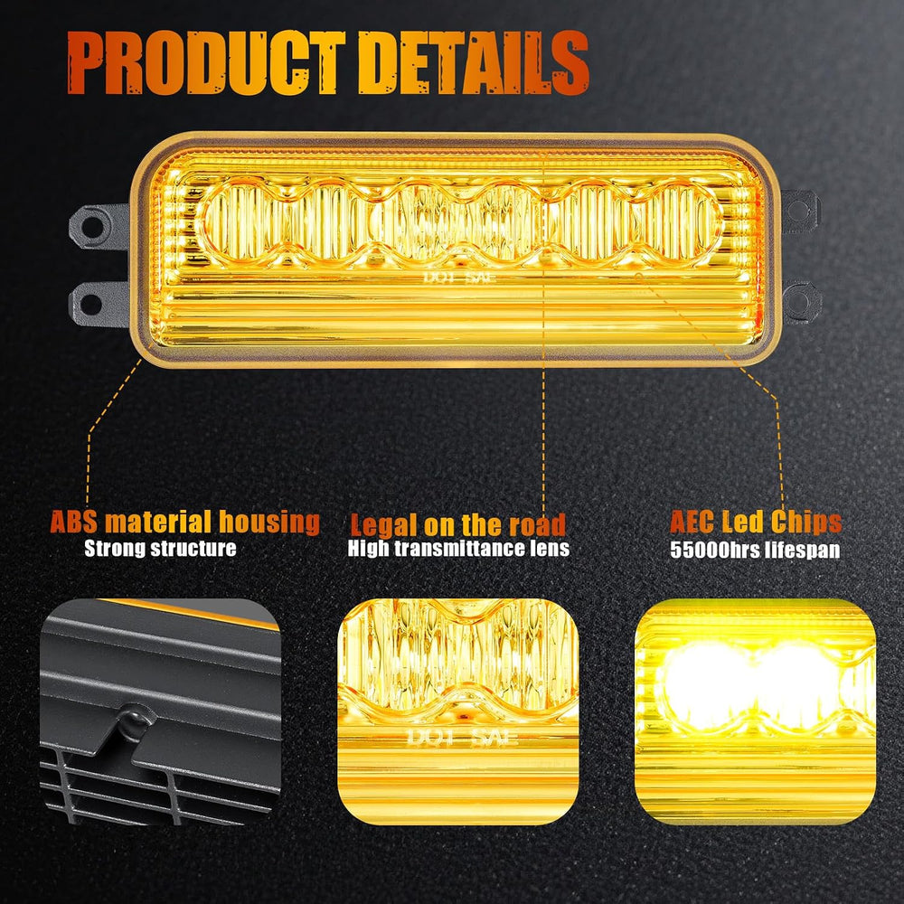 Fog Lights for 2022-2026 Tundra; 25-26 4Runner; 23-26 Sequoia Yellow