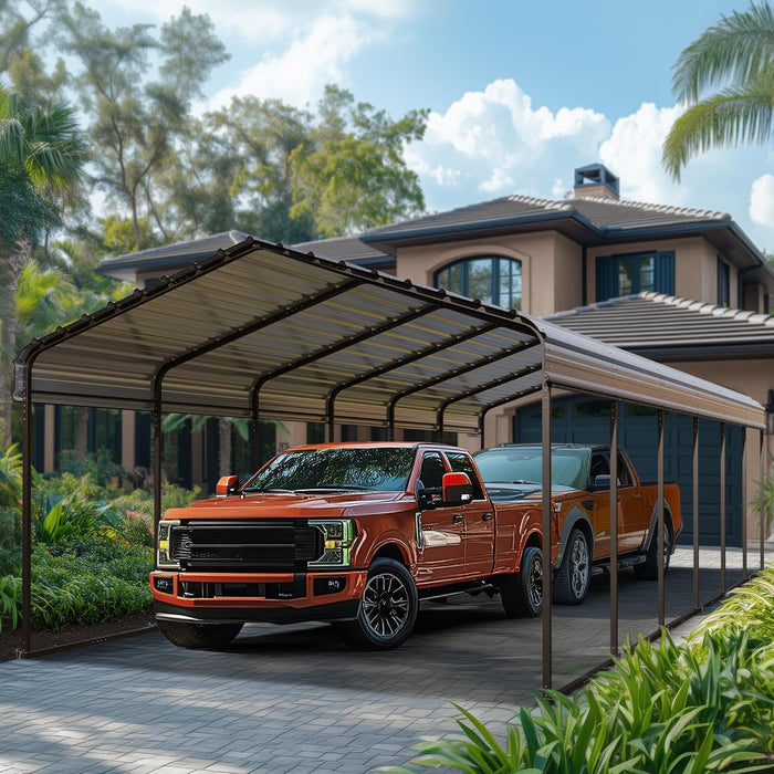 PHI VILLA 12'x30'x8.5 'Metal Carport