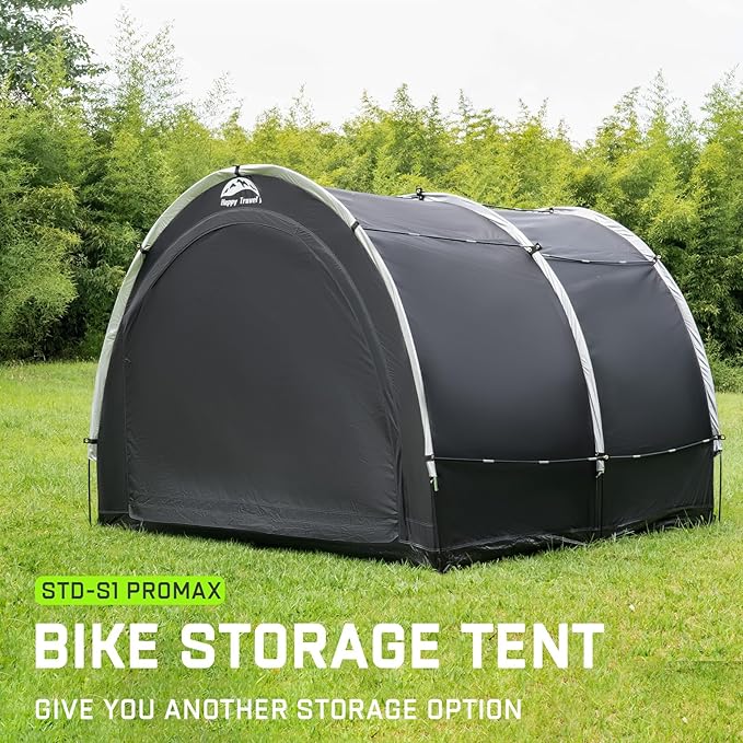 Happy Travel Bike Storage Tent Shed, Outdoor Waterproof Bicycle Covers Shelter