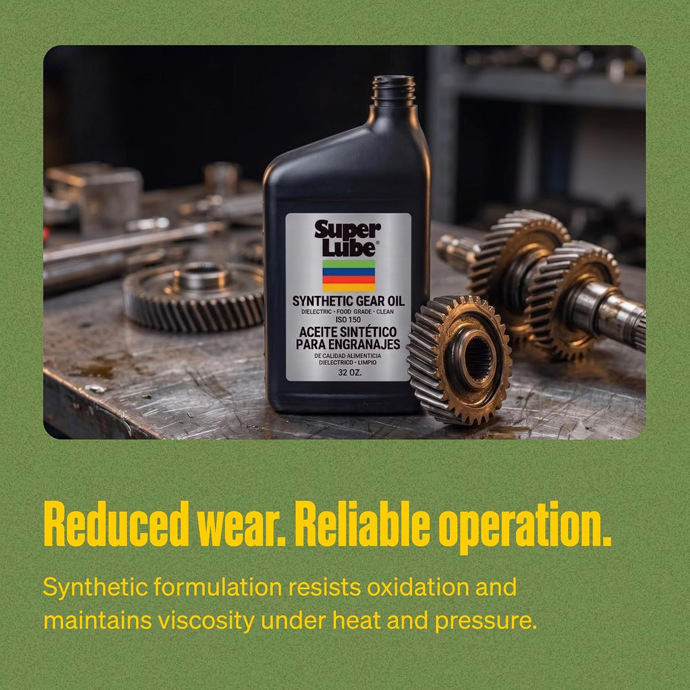 Super Lube Synthetic Gear Oil - Heavy Duty Synthetic Machinery Oil for Truck ...