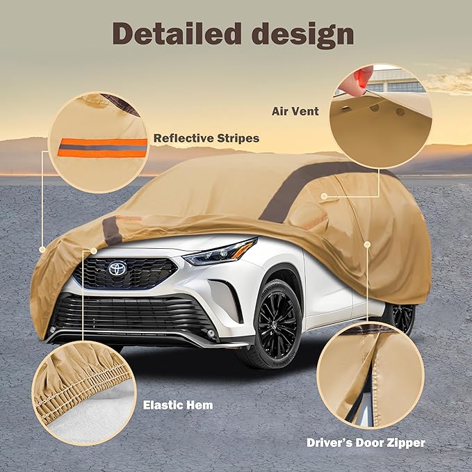 Highlander Car Cover Waterproof All Weather Compatible