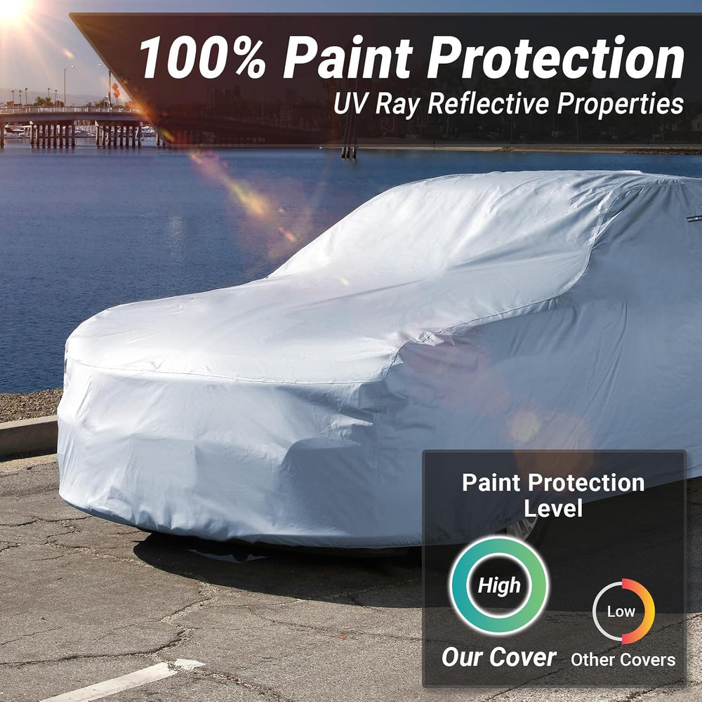 iCarCover Car Cover Waterproof All Weather for 2004-18 Chevy Aveo Hatchback
