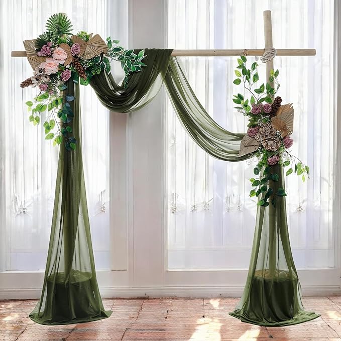 MDS Halloween Chiffon Draping Fabric - 1 Panel, 30" Wide x 40ft Long - S...