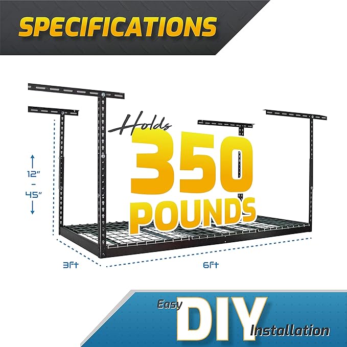 MonsterRax Overhead Garage Storage Rack