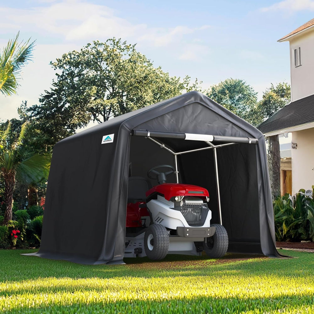 ADVANCE OUTDOOR 10x10 ft Heavy Duty Outdoor Patio Portable Canopy Storage She...