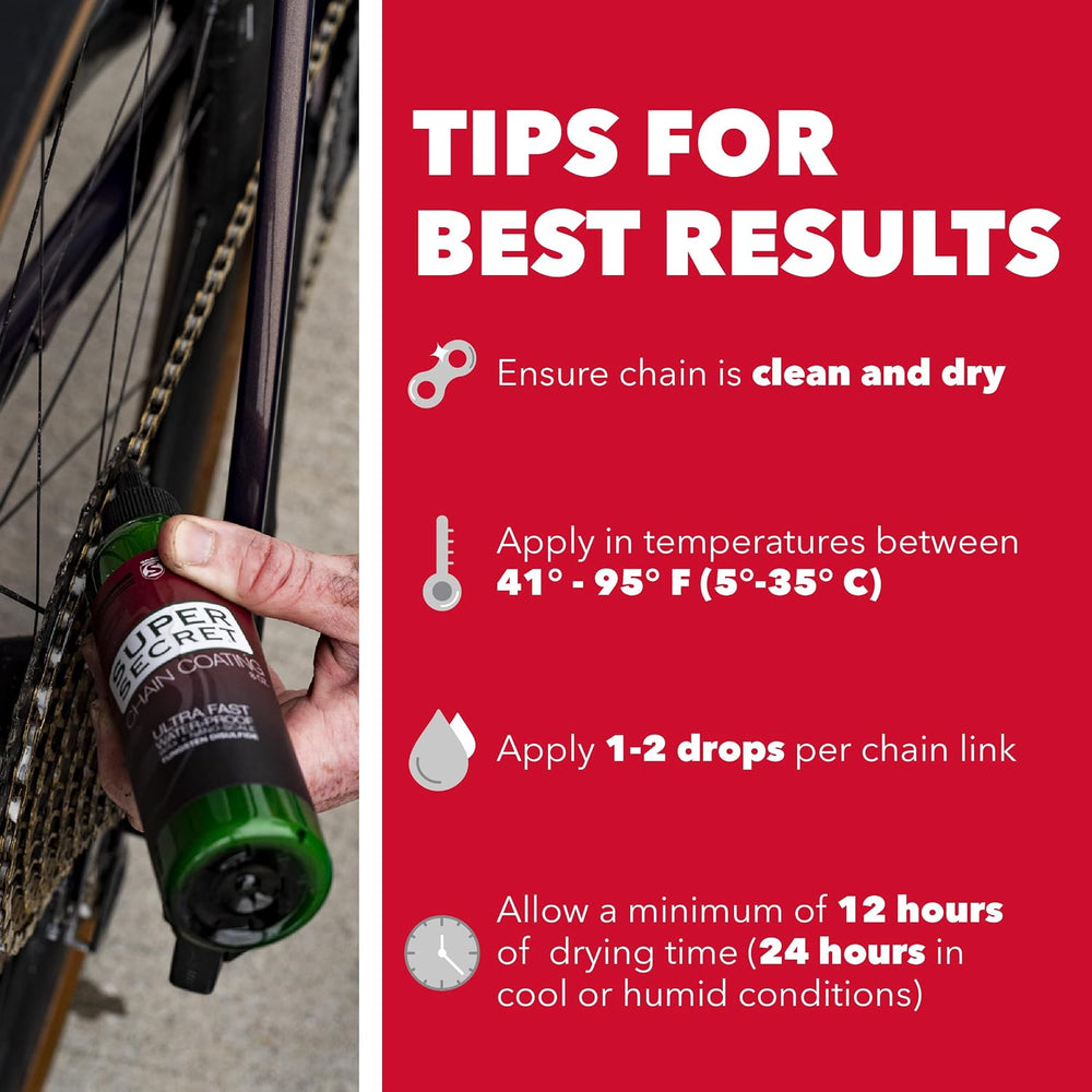 SILCA Super Secret Bike Chain Lube - Liquid Chain Wax to Clean, Smooth & ...