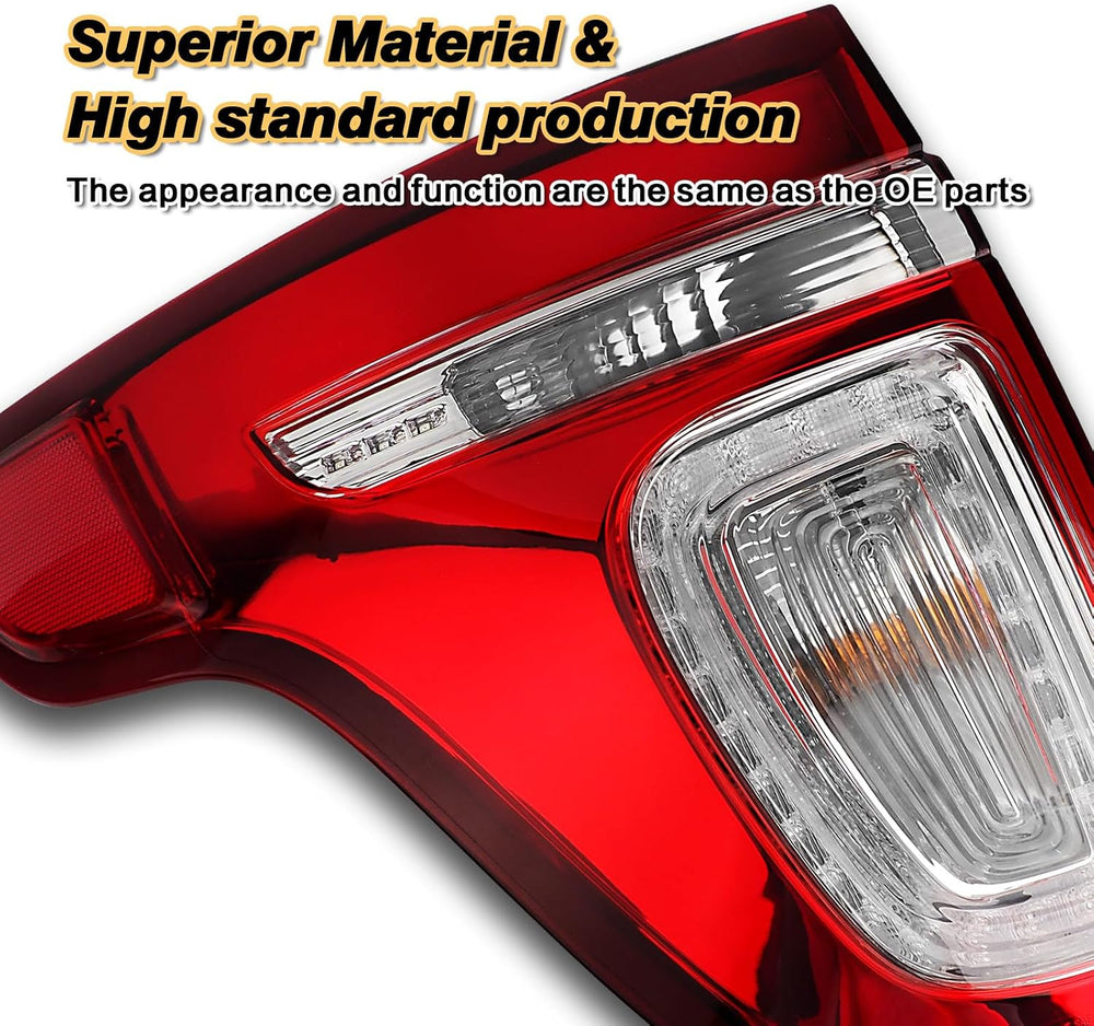 Tail Lights Compatible with 2011 2012 2013 2014 2015 Ford Explorer Rear Brake...
