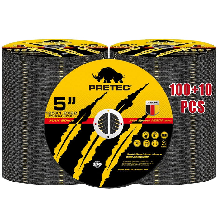 110 Pack Cut Off Wheels 5 Inch, Metal Cutting Wheel for Angle Grinder