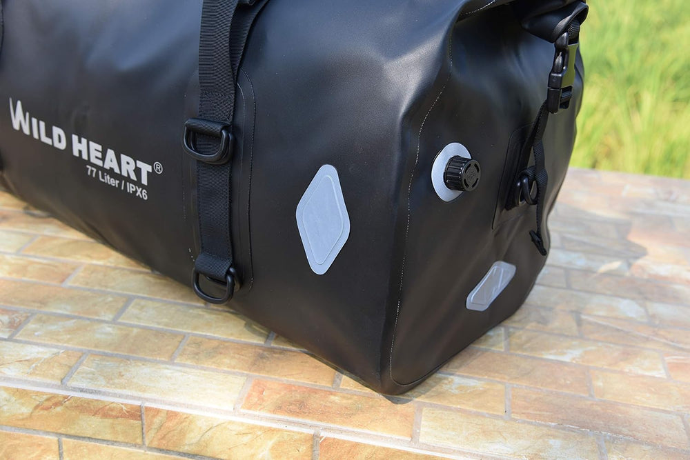 WILD HEART Waterproof Bag 55L 66L 77L Motorcycle Dry Duffel Bag for Travel,Mo...