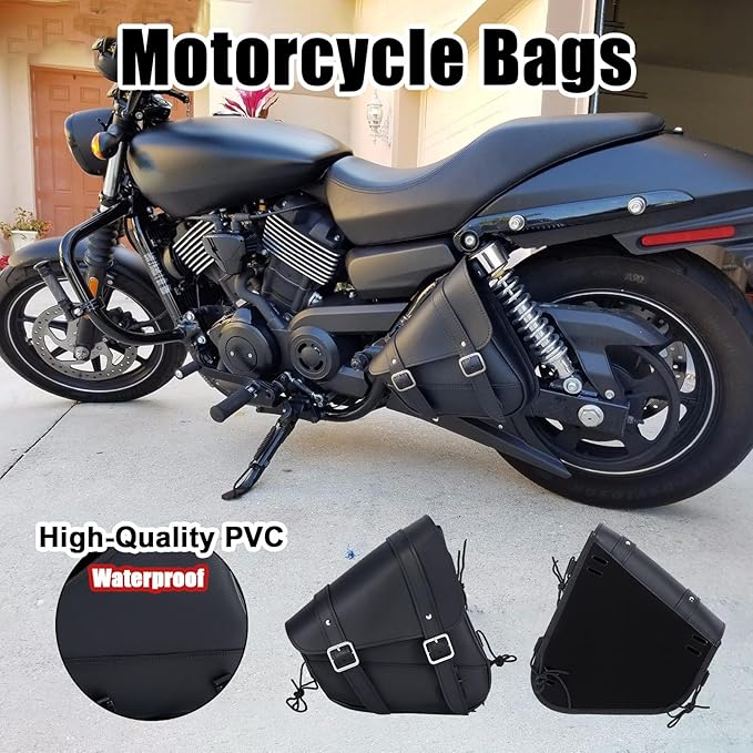 Motorcycle Saddle Bags Leather Motorcycle Solo Swing Arm Bag